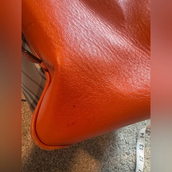 BURBERRY Multicolor PVC Leather Shoulder Bag Orange Tan - Picture 8 of 17